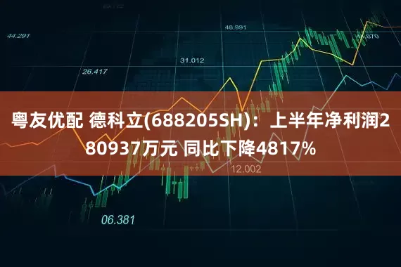 粤友优配 德科立(688205SH)：上半年净利润280937万元 同比下降4817%